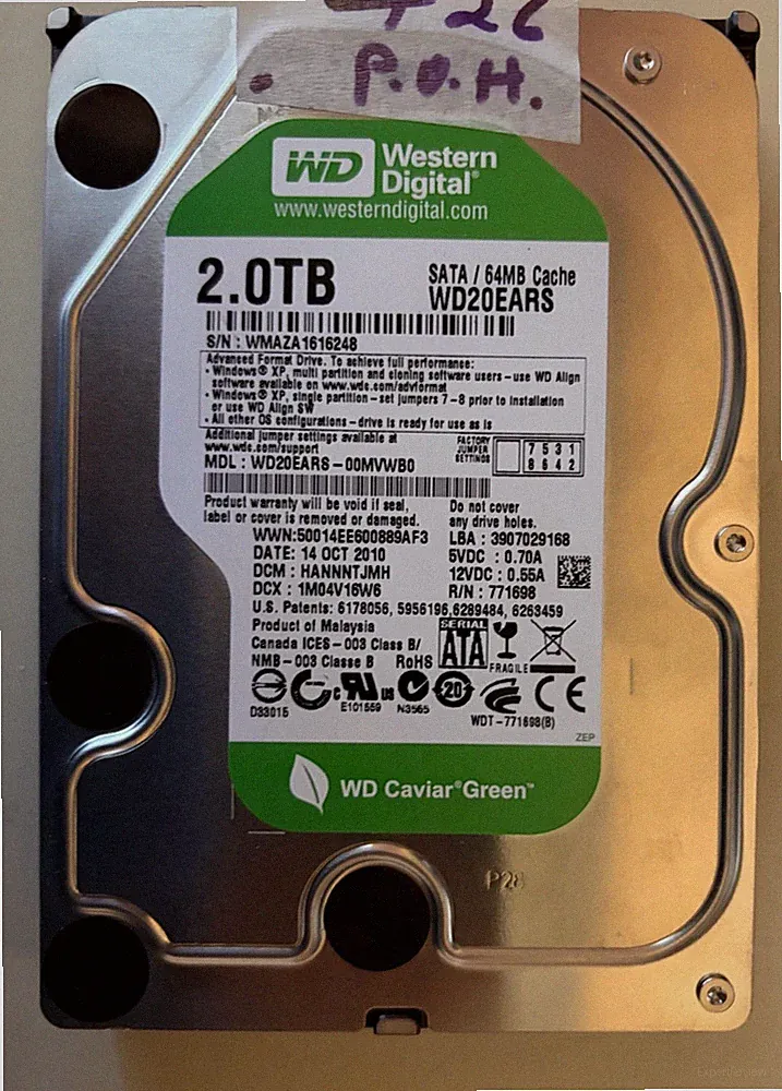 WD 2TB hard drive
