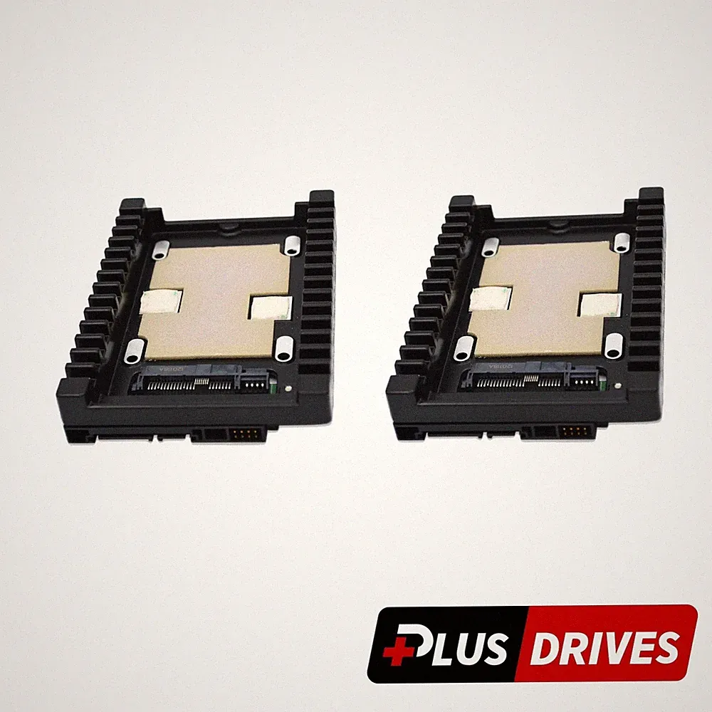 Lot of 2 WD SATA IcePack 2.5in to 3.5in Server Hard Drive Caddy SATA SSD Adapter