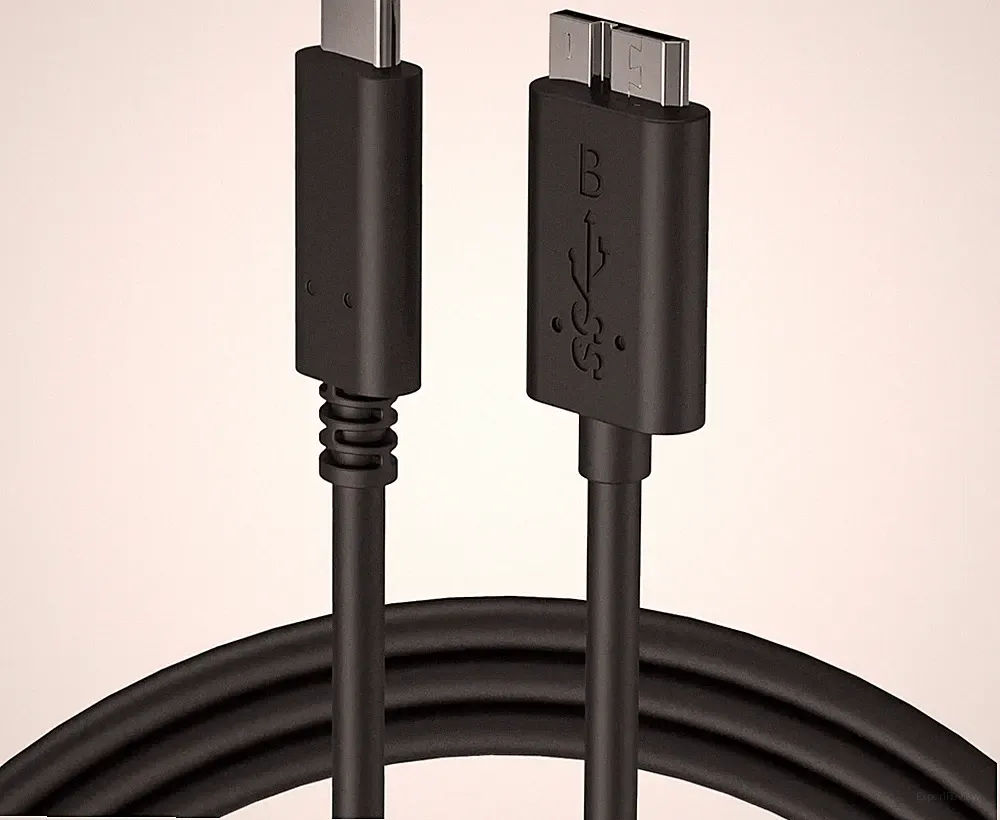 USB-C to Micro-B USB 3.0 Hard Drive Cable for WD Elements My Passport My Book