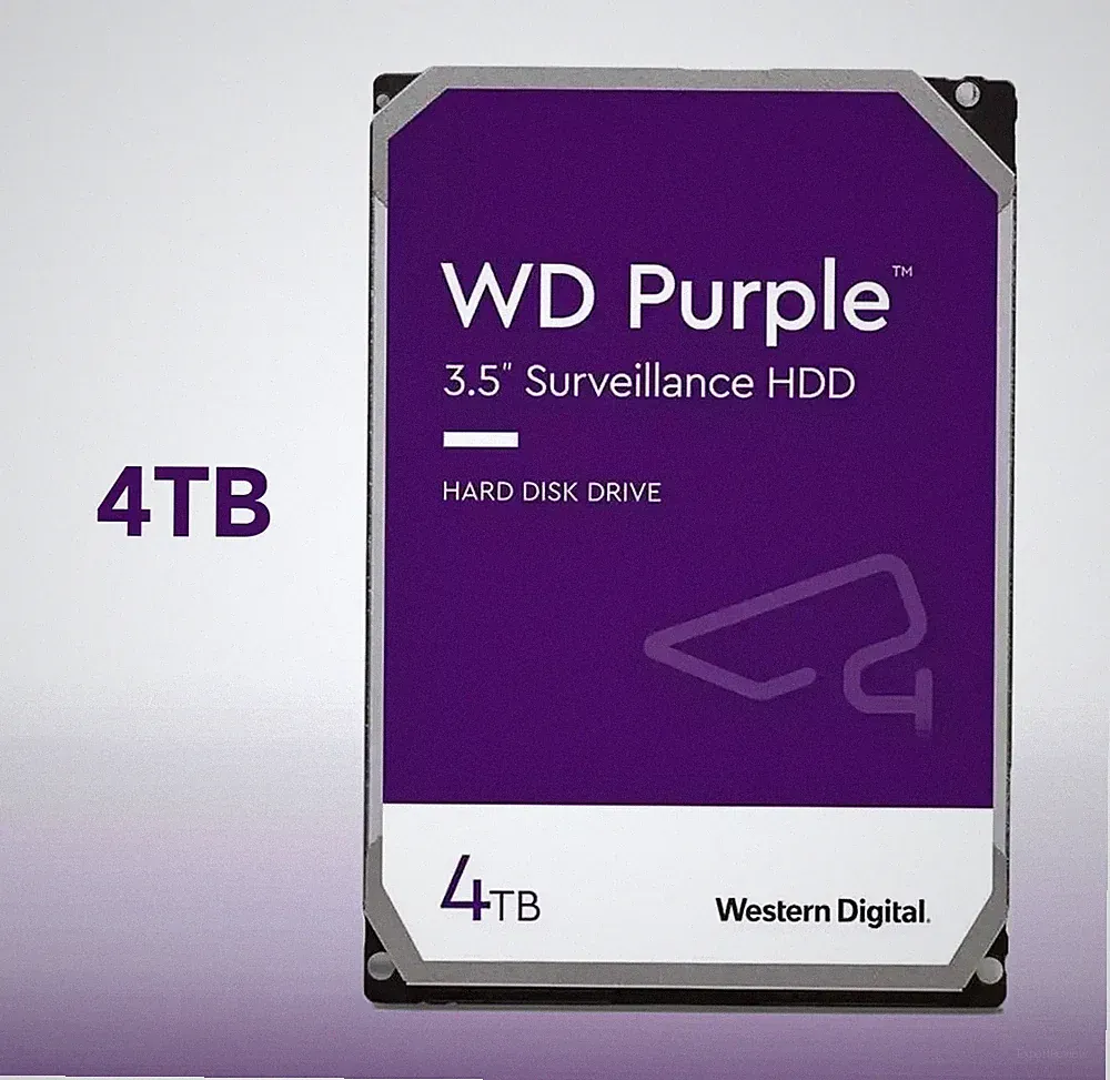 WD Purple 4 TB Surveillance HDD SATA lll 5400 RPM Internal Hard Drive WD40PURZ