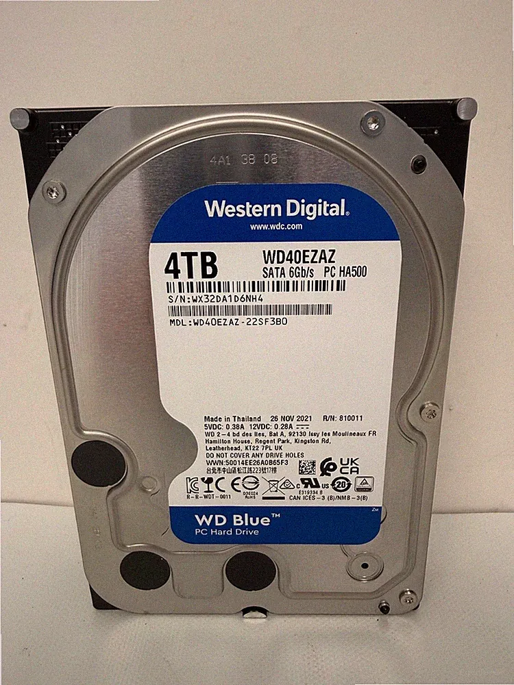 WESTERN DIGITAL WD40EZAZ 3.5" 4TB SATA HARD DRIVE WD BLUE PC